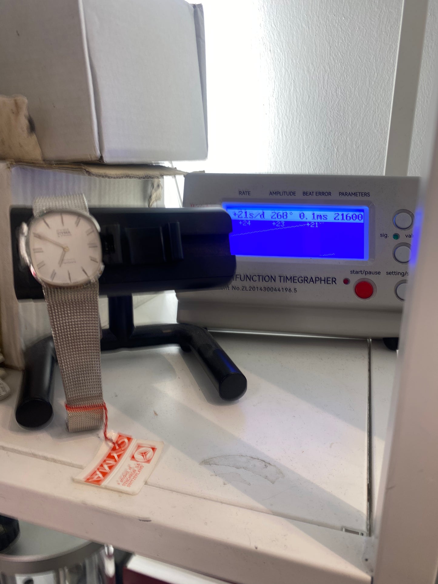 Vintage Cyma Chambond Gents Manual Wind Mechanical Dress Watch With Box