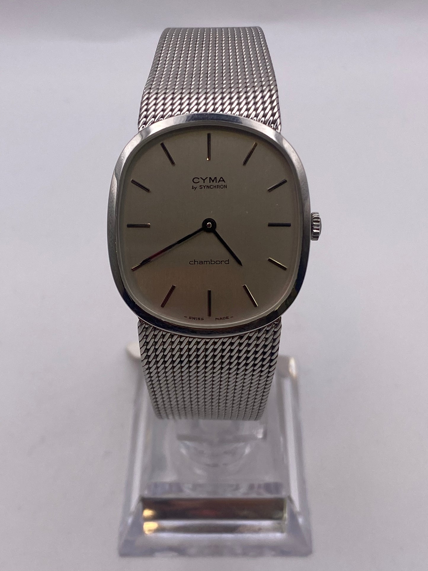 Vintage Cyma Chambond Gents Manual Wind Mechanical Dress Watch With Box