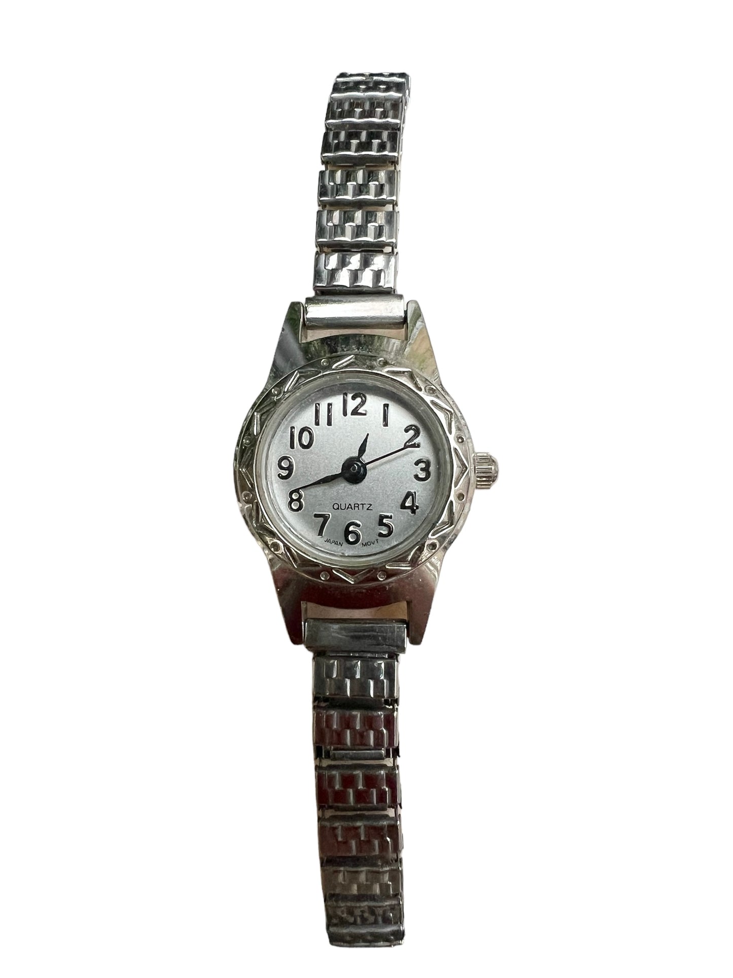 Vintage Advance ladies women’s cocktail dress silver plated watch