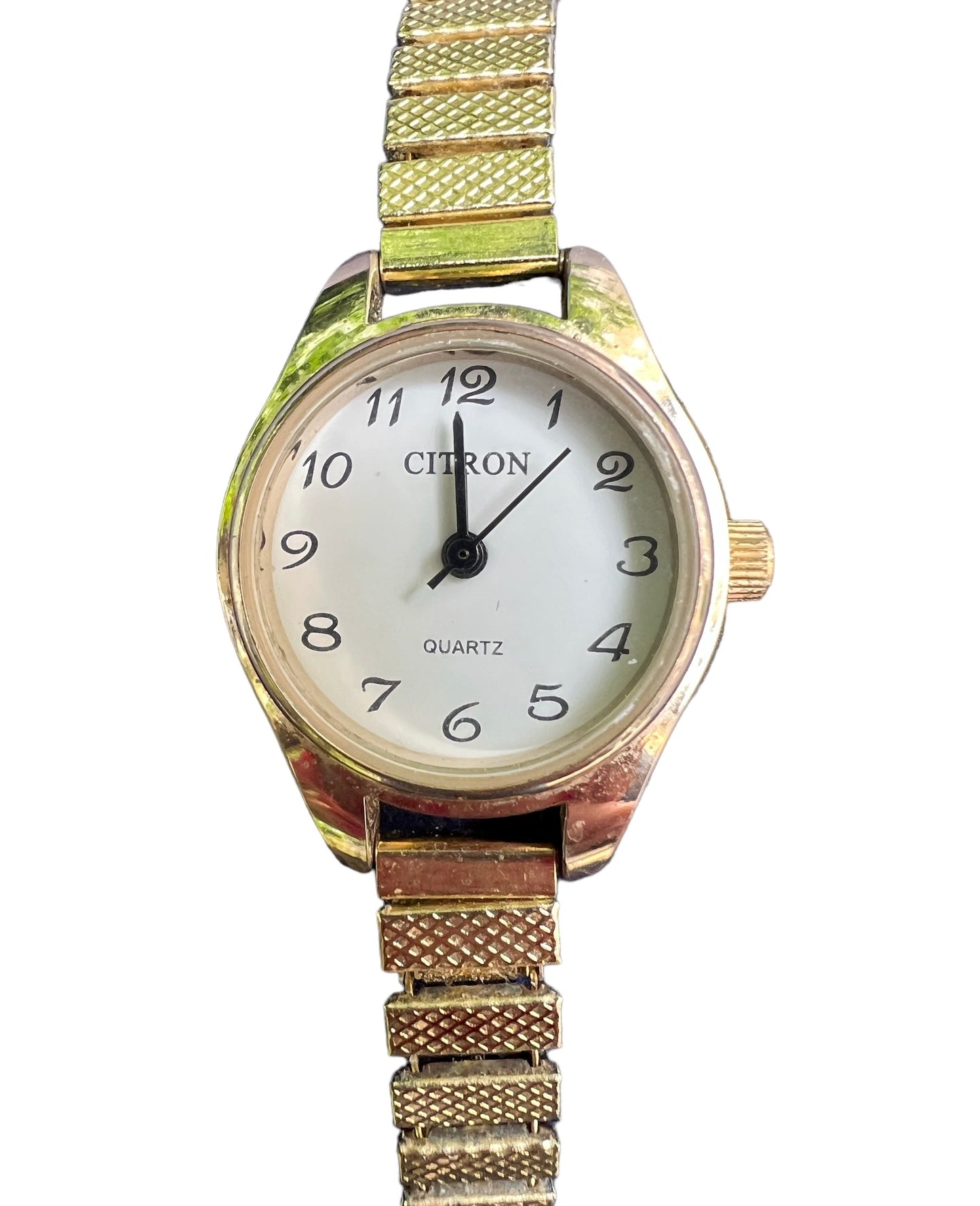 Vintage Citron gold plated cocktail dress watch