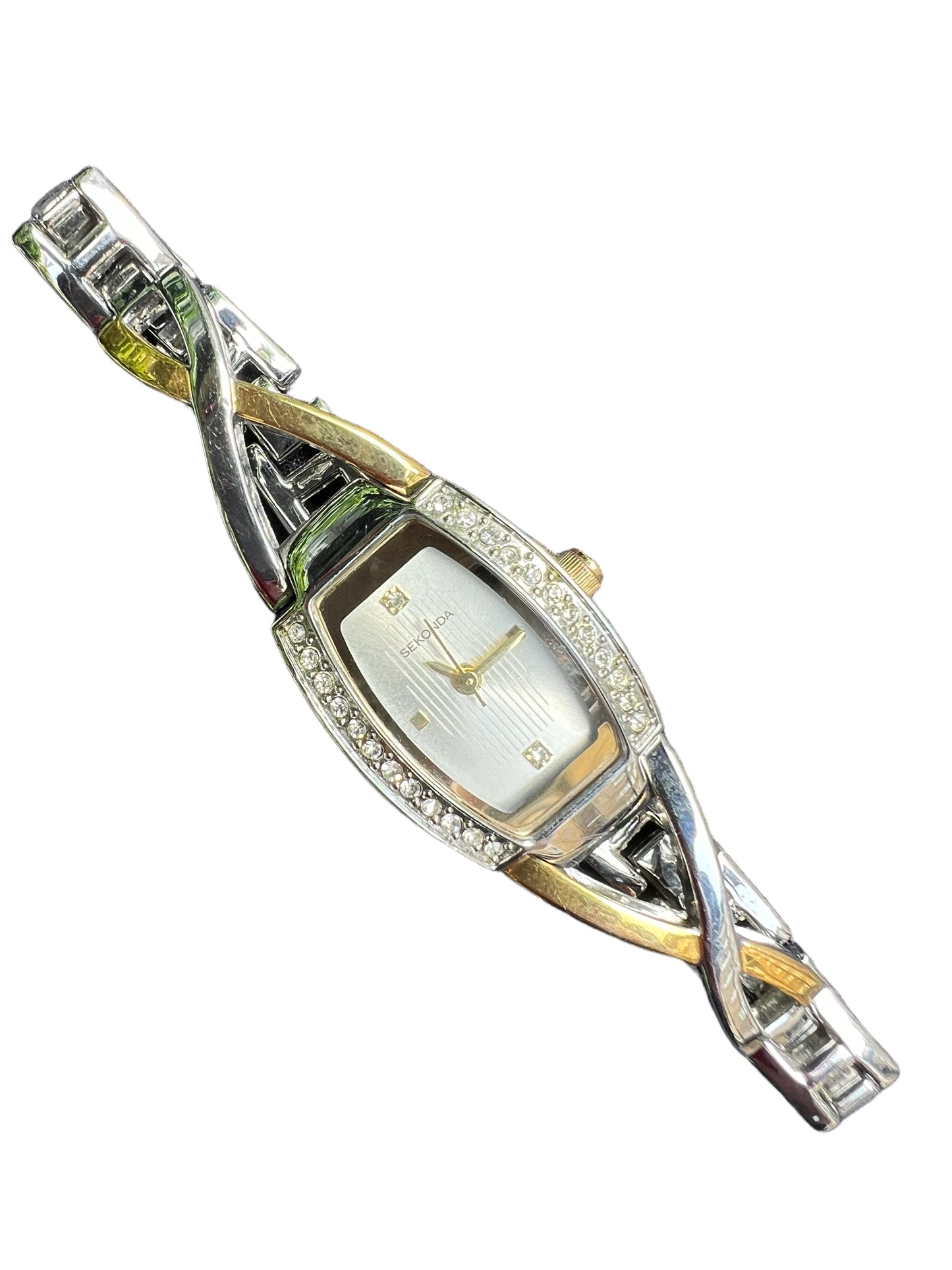 Exquisite two toned Sekonda vintage cocktail dress watch