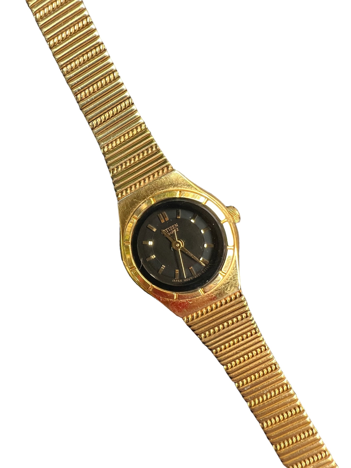 Beautiful vintage Citizen ladies cocktail dress  watch with black face