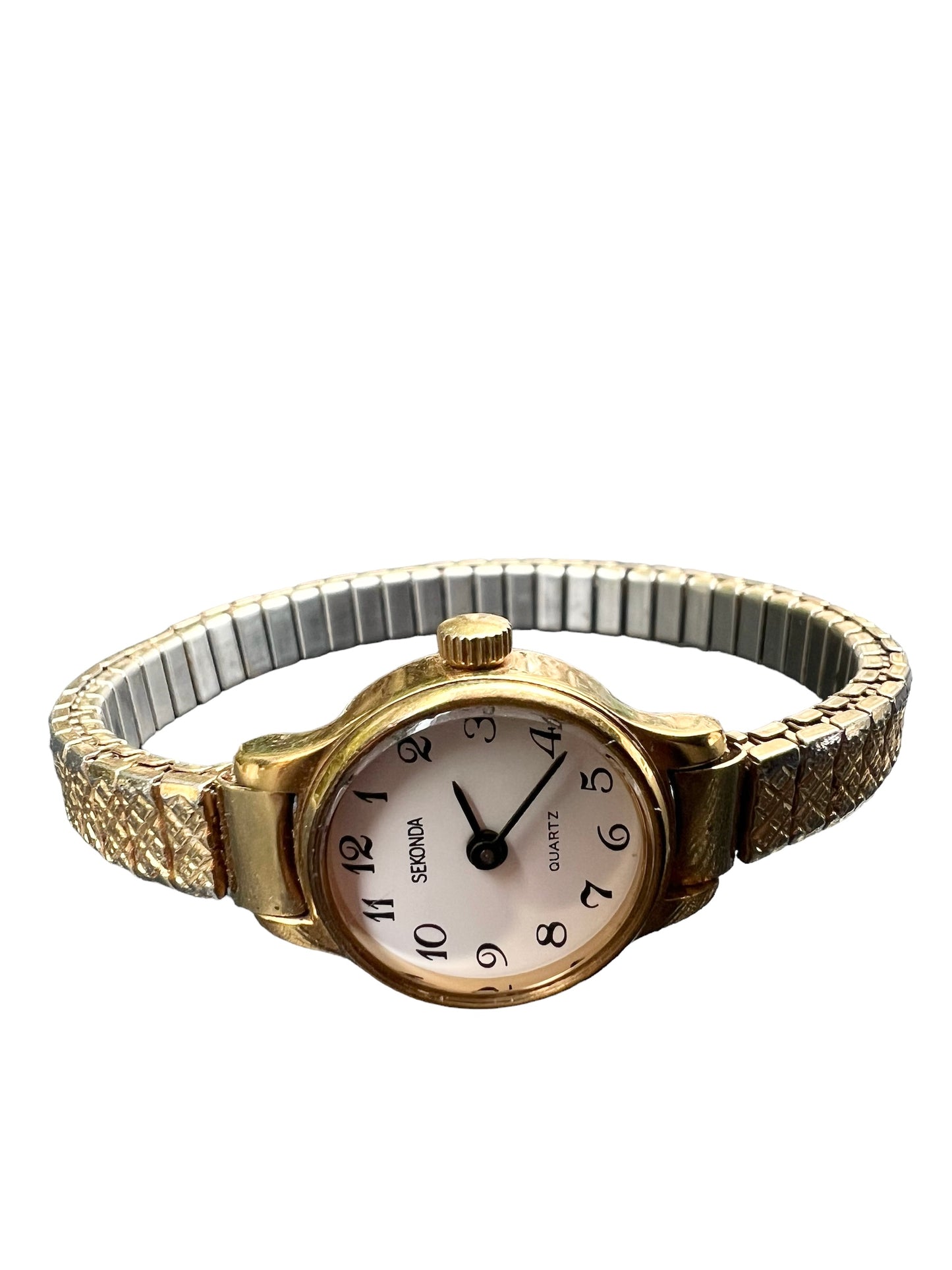 Spectacular Sekonda vintage ladies women’s cocktail  dress watch on stretchy bracelet