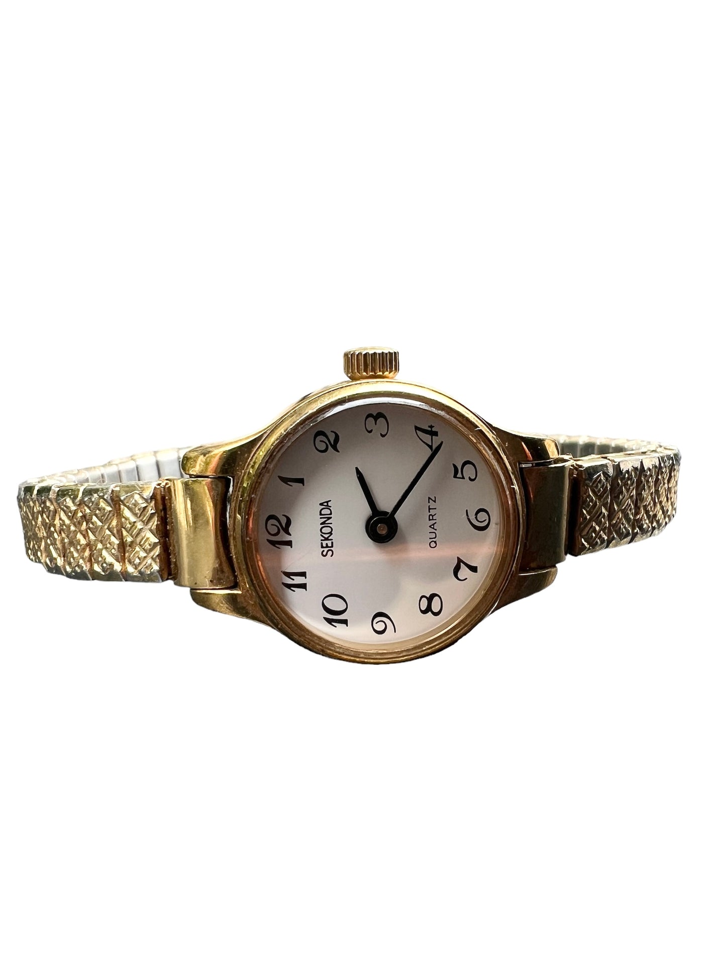 Spectacular Sekonda vintage ladies women’s cocktail  dress watch on stretchy bracelet