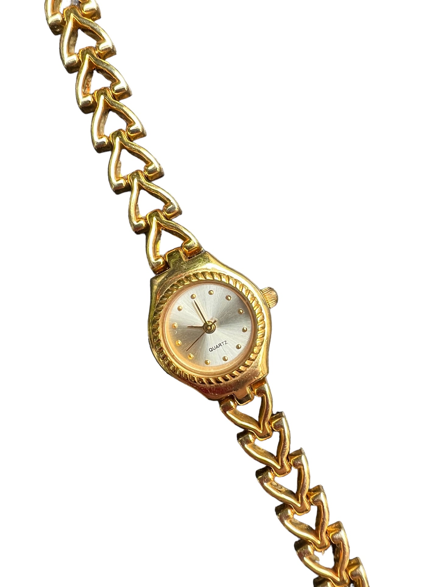 Unusual vintage ladies women’s cocktail dress gold toned watch