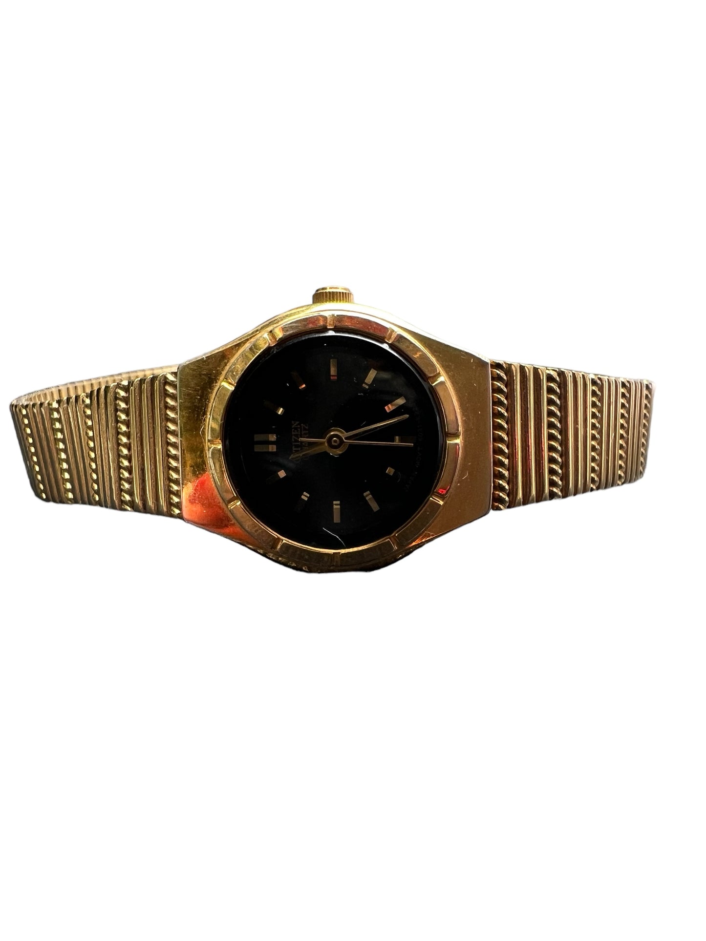 Beautiful vintage Citizen ladies cocktail dress  watch with black face