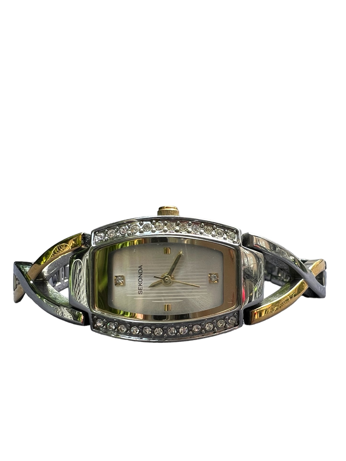 Exquisite two toned Sekonda vintage cocktail dress watch