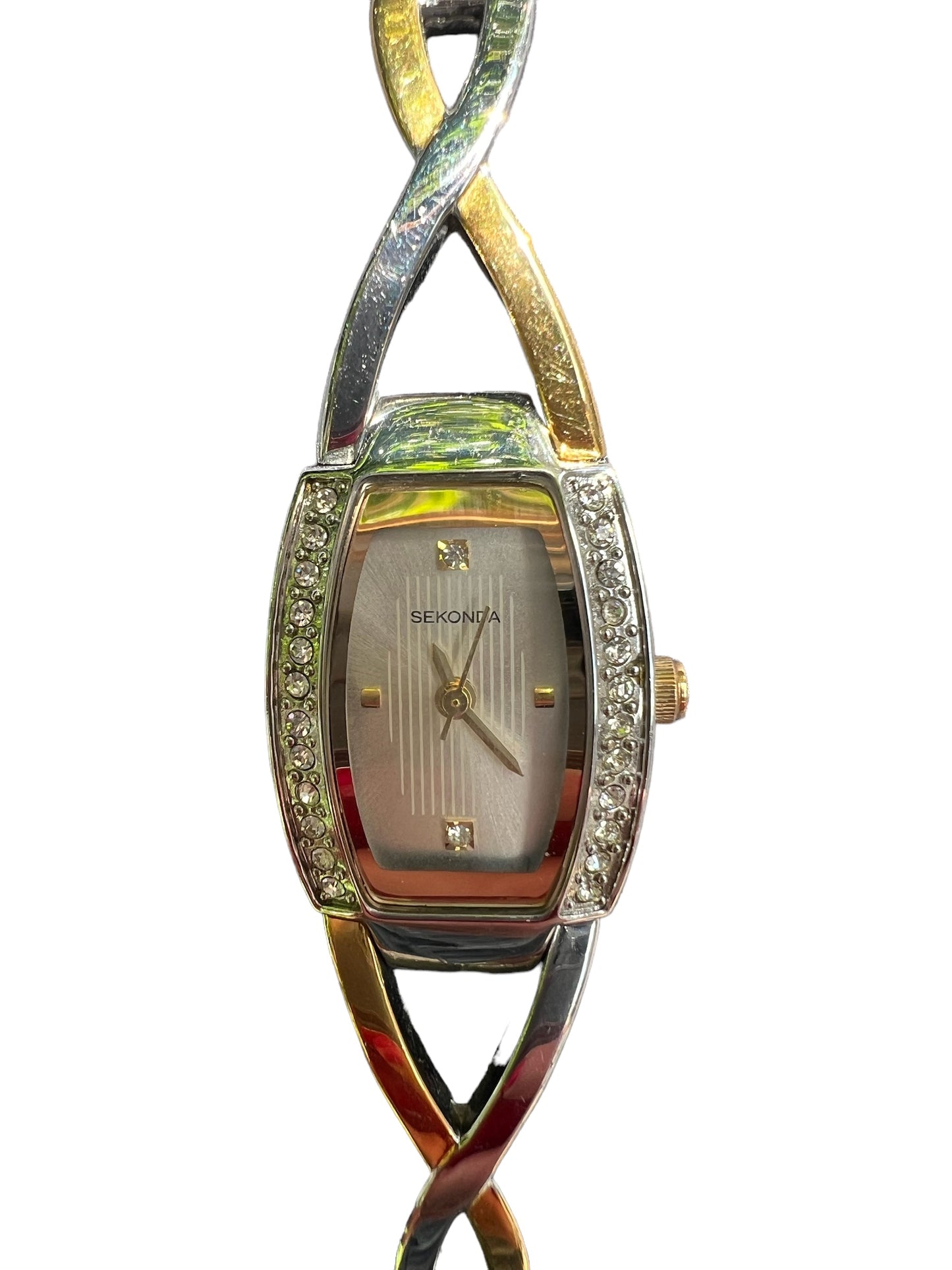 Exquisite two toned Sekonda vintage cocktail dress watch