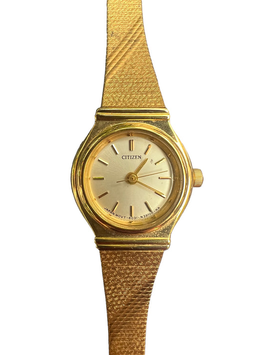 Gorgeous Citizen vintage ladies women’s gold plated cocktail dress watch