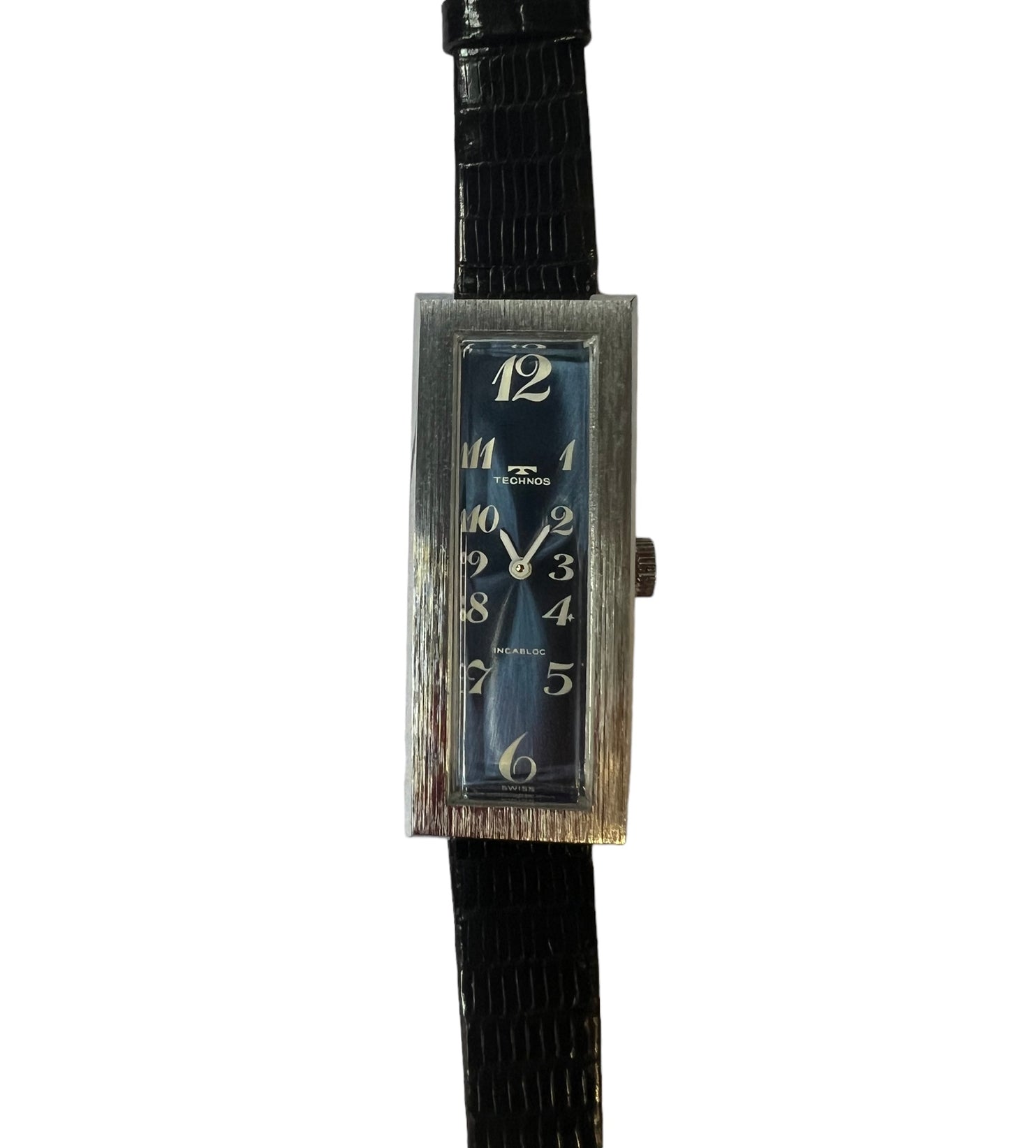 Beautiful vintage ladies women’s Technos rectangular watch c.1970s