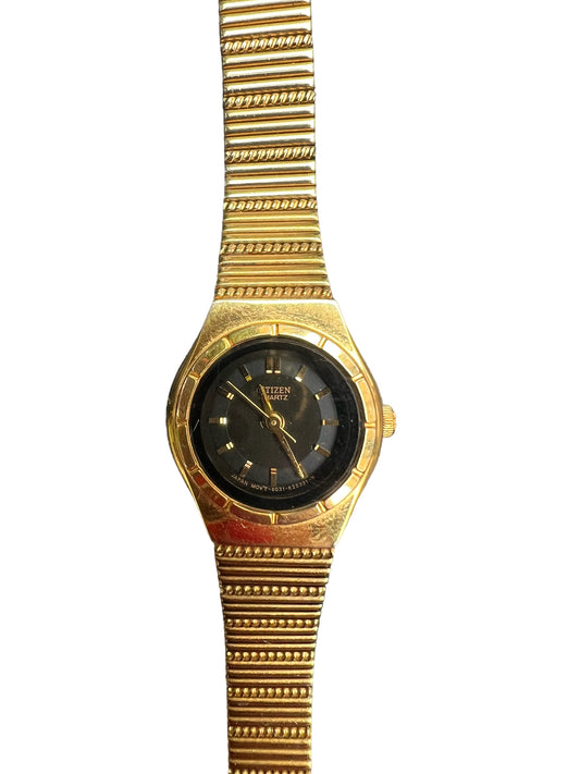 Beautiful vintage Citizen ladies cocktail dress  watch with black face