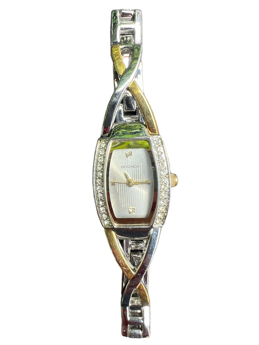 Exquisite two toned Sekonda vintage cocktail dress watch