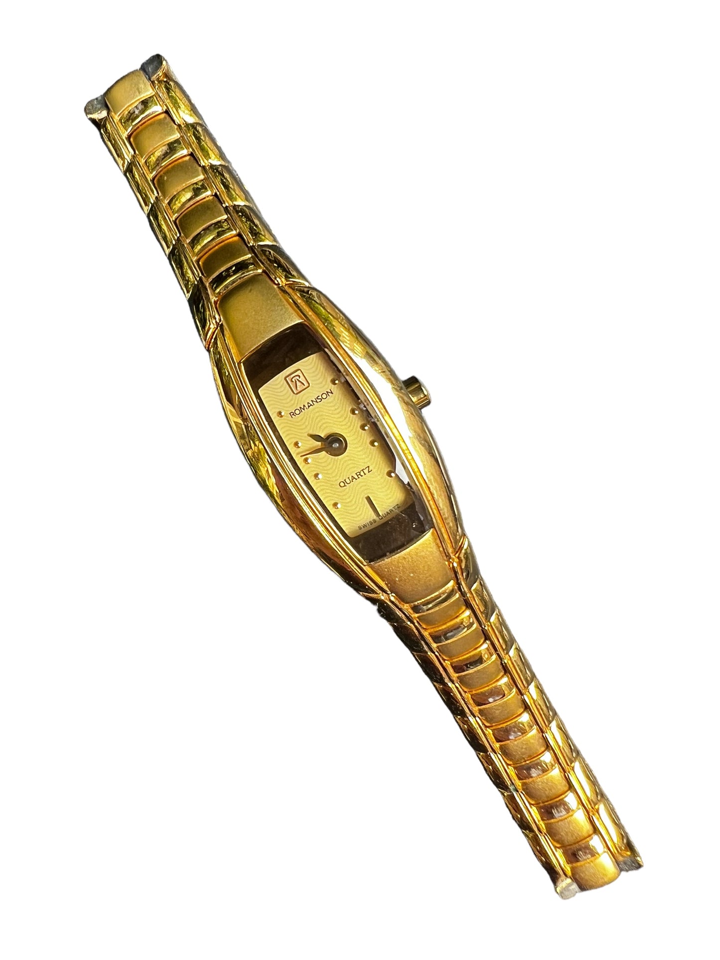 Amazing vintage Romanson ladies women’s cocktail dress watch