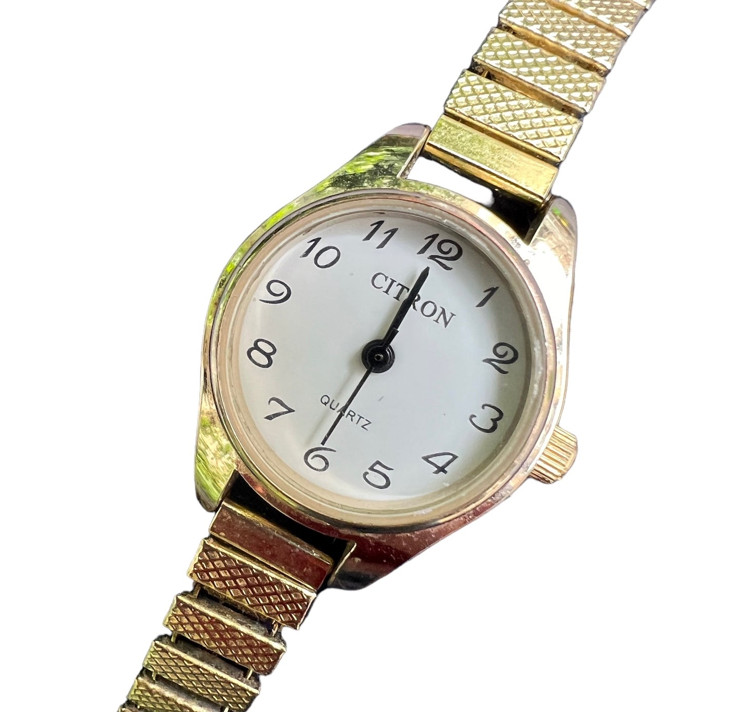 Vintage Citron gold plated cocktail dress watch