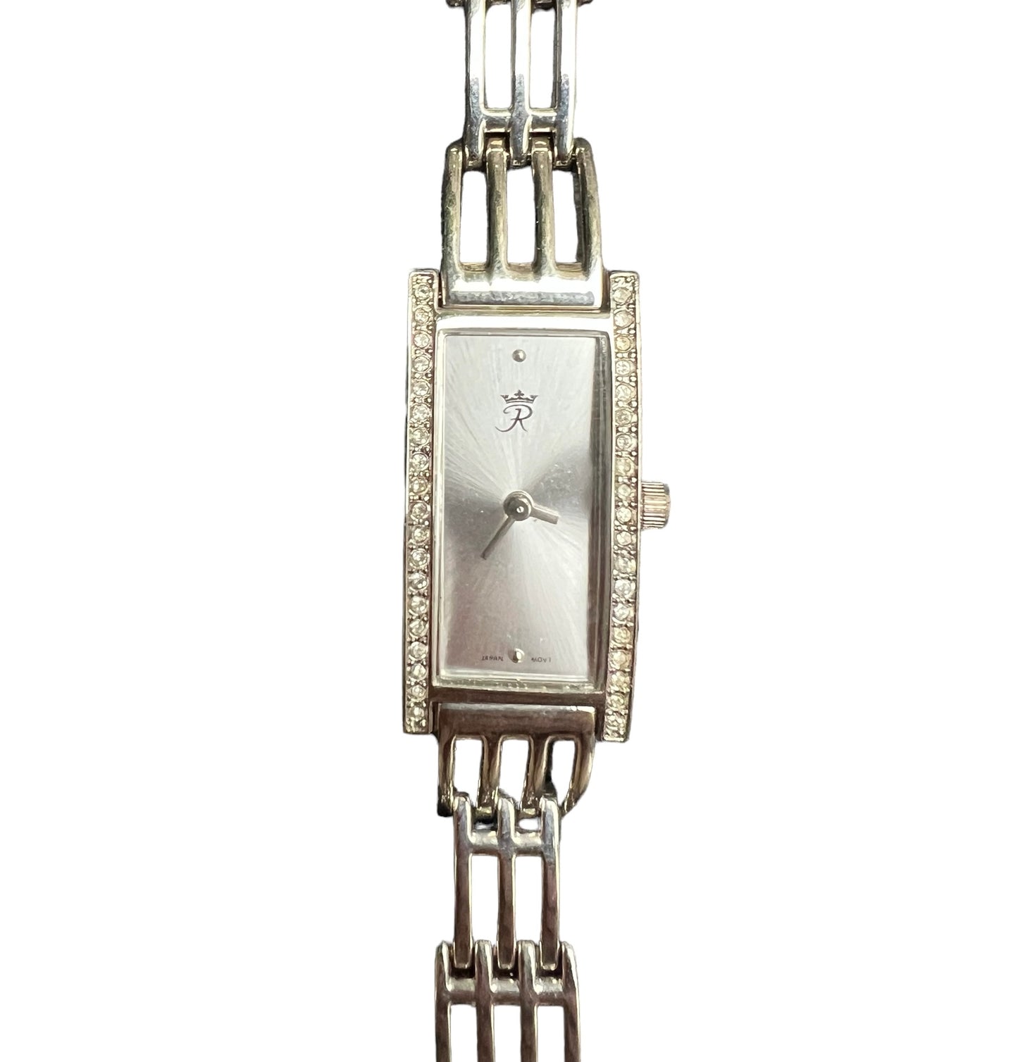 Lovely vintage women's cocktail  dress watch with a silver-tone bracelet