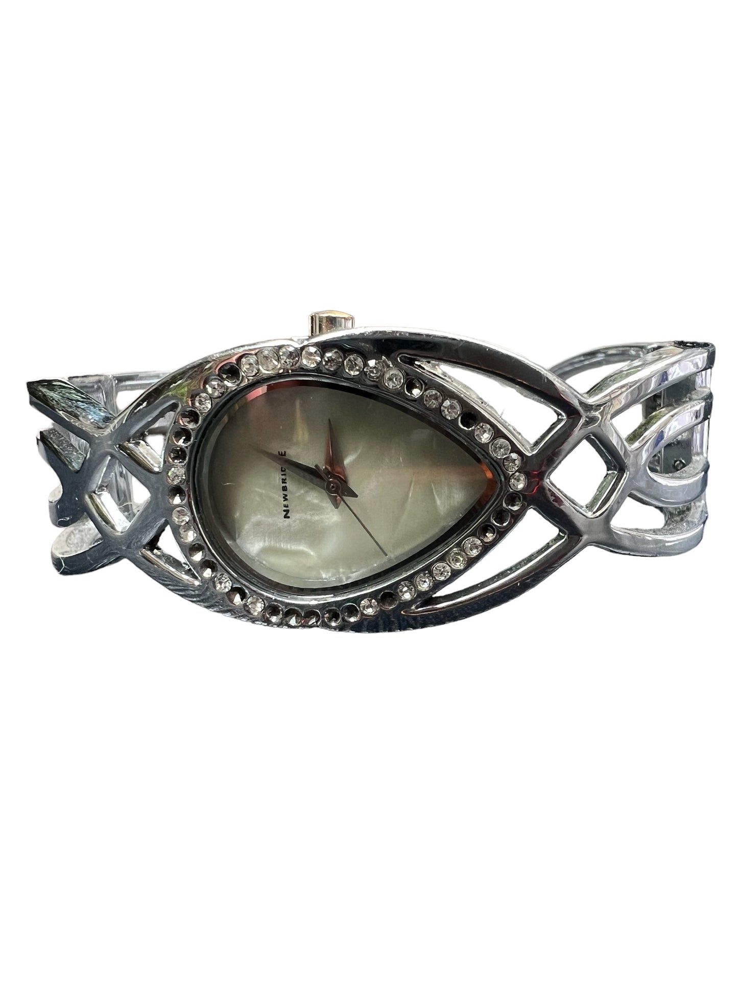 Gorgeous vintage women's ladies watch on round cuff bangle