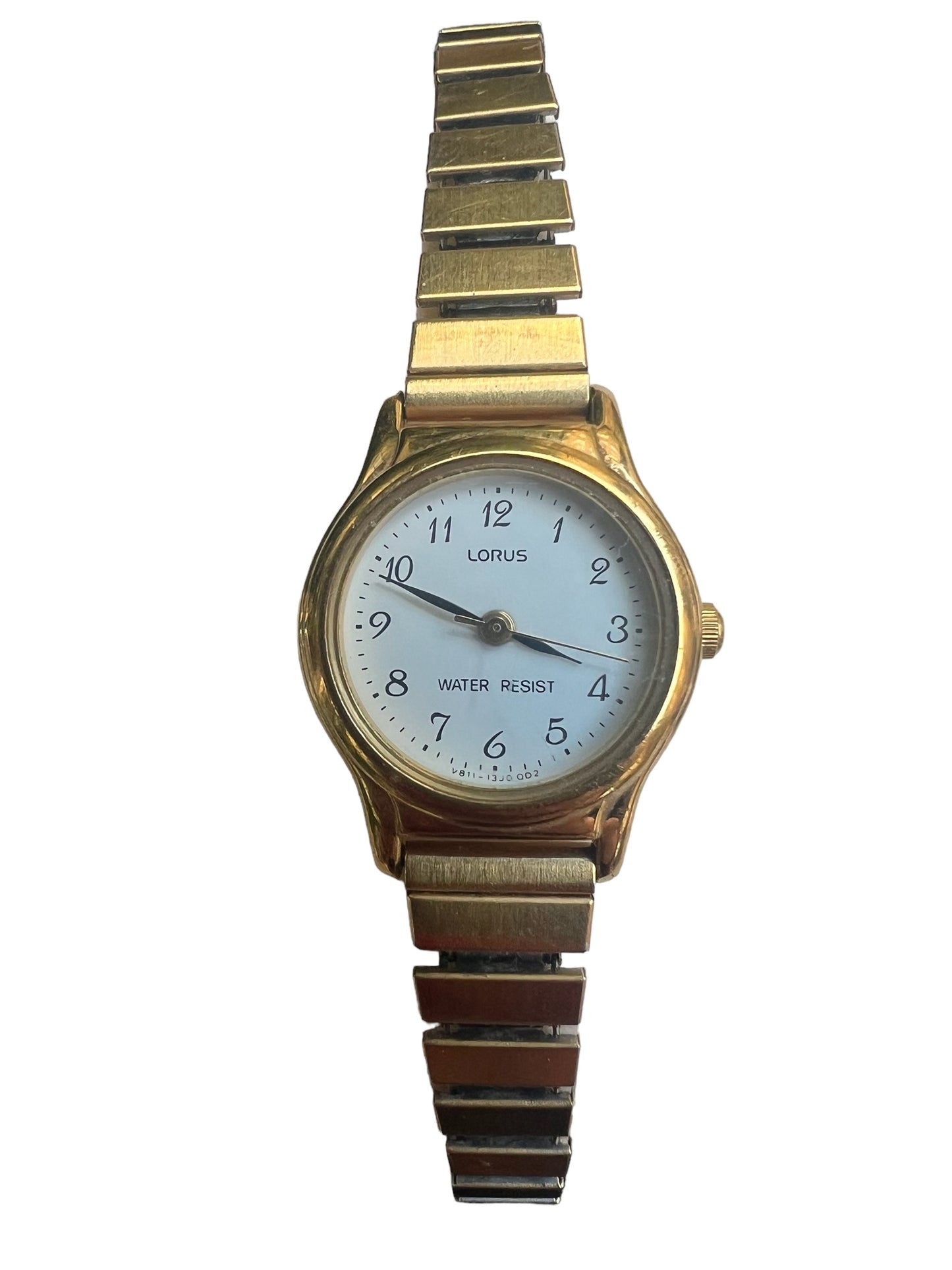 Vintage Lorus ladies women’s dress cocktail watch on stretchy bracelet