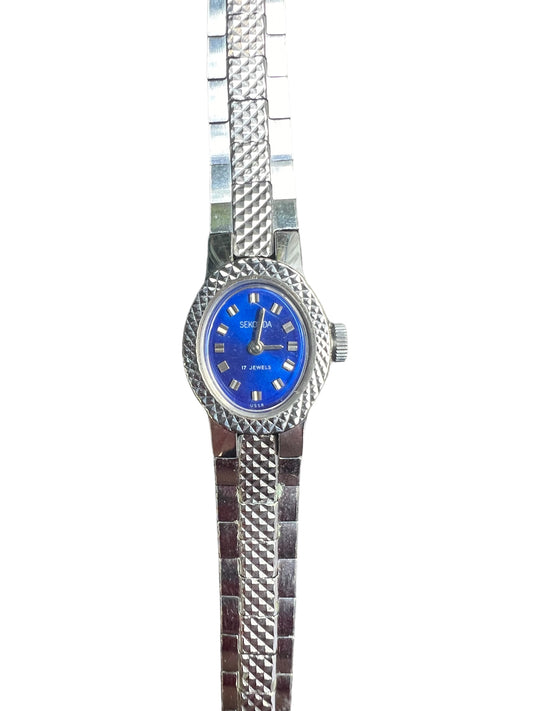 Charming Sekonda vintage ladies women’s cocktail cocktail watch with blue dial