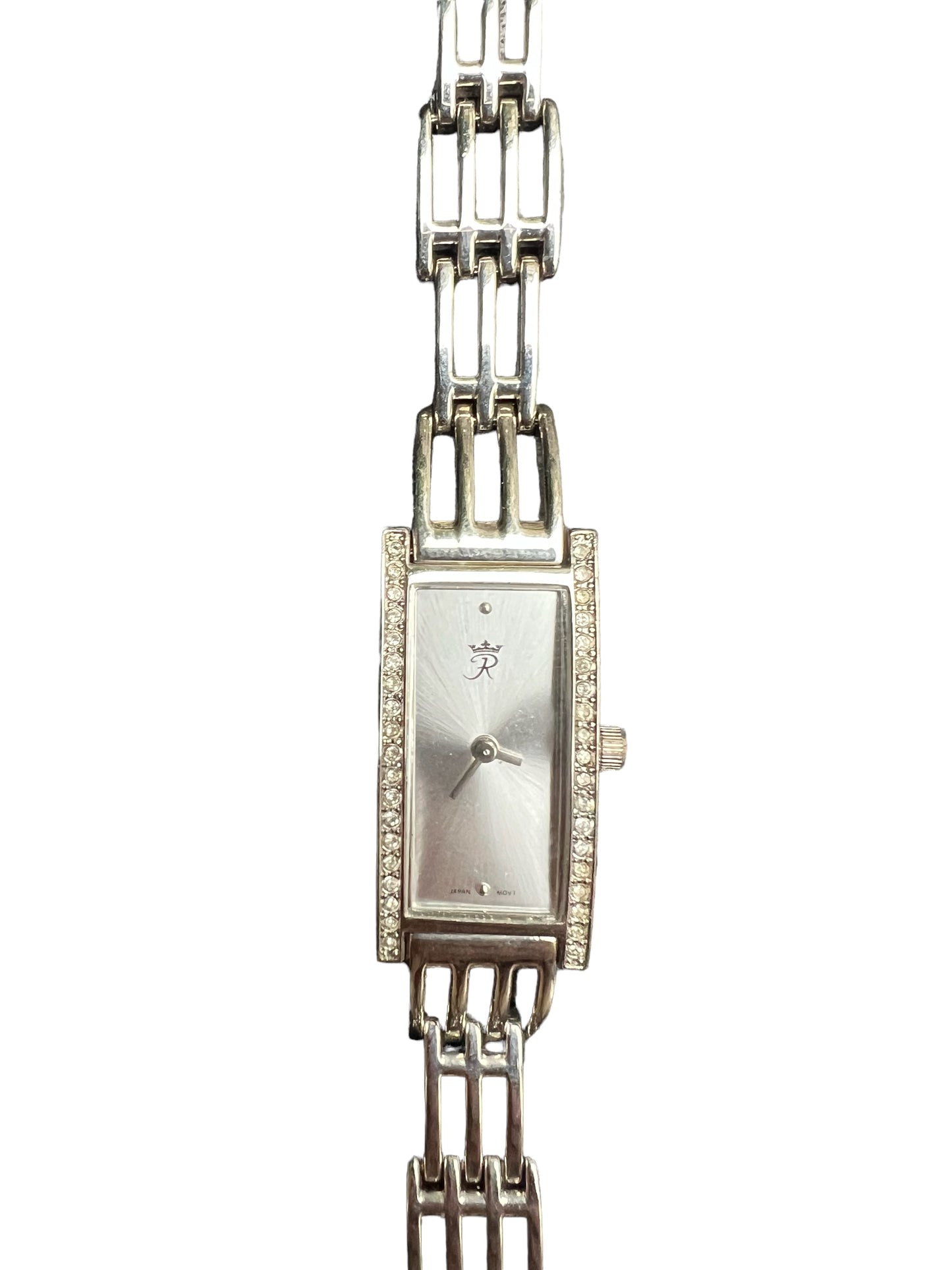 Lovely vintage women's cocktail  dress watch with a silver-tone bracelet