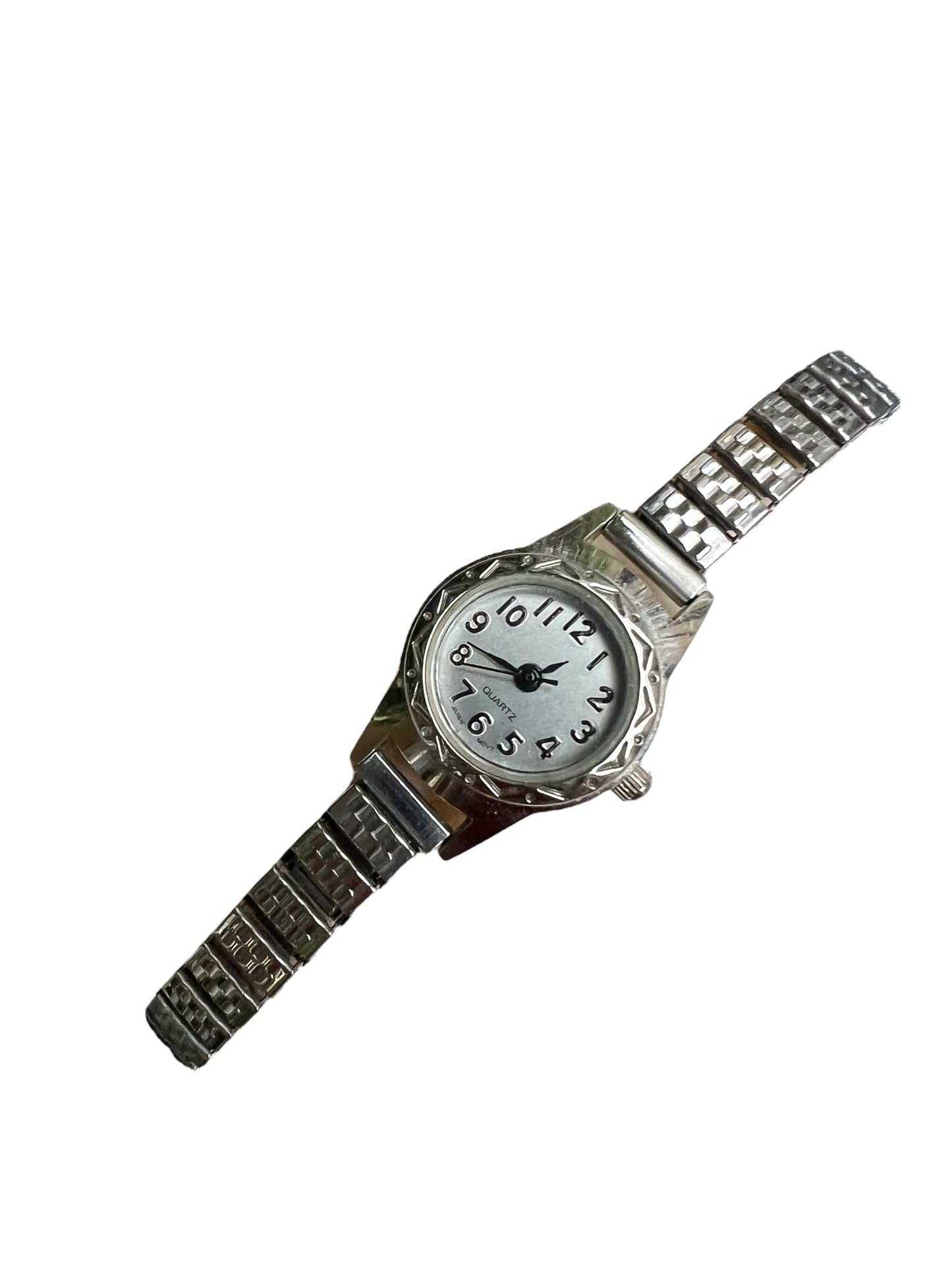 Vintage Advance ladies women’s cocktail dress silver plated watch