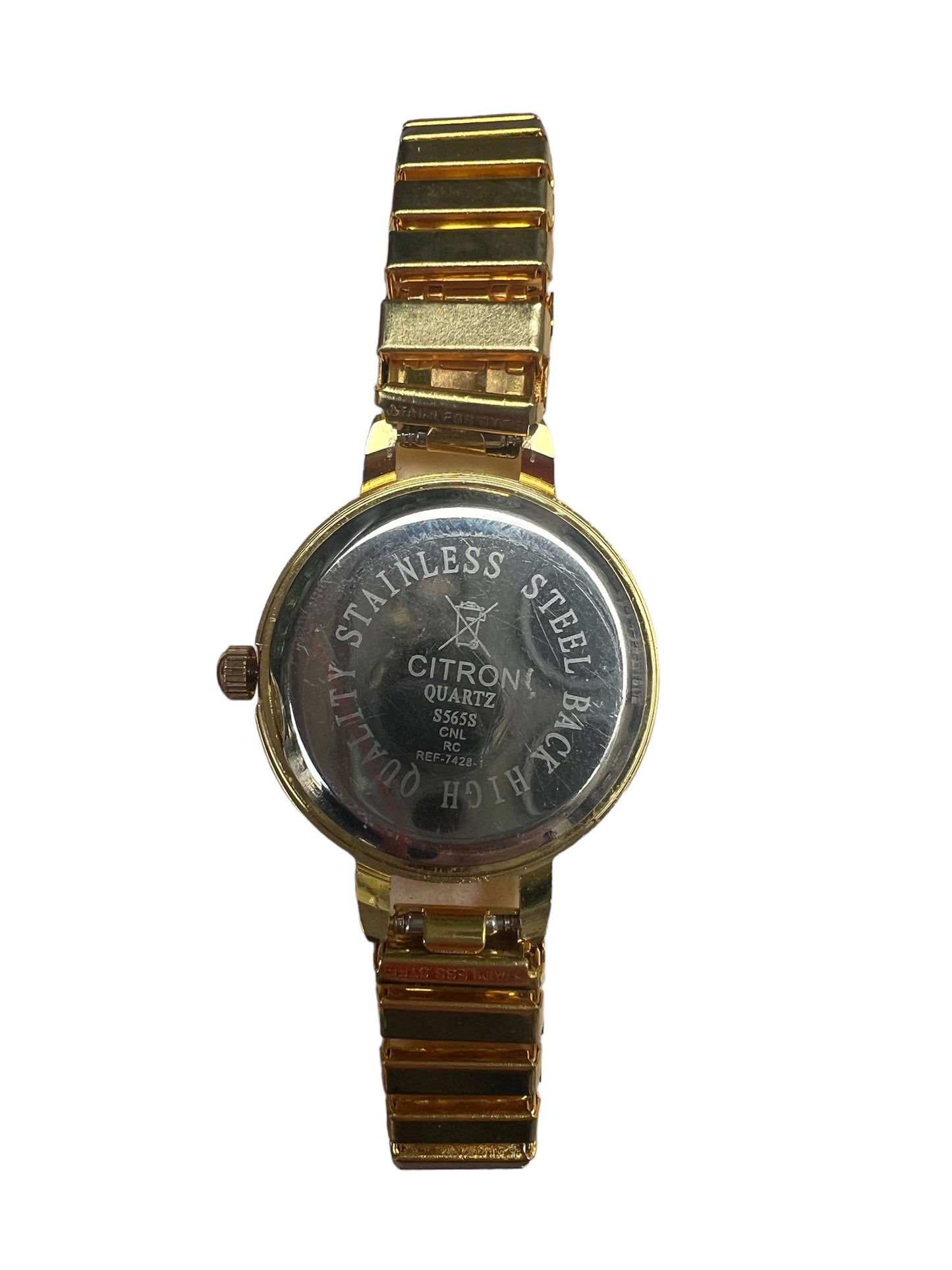 Amazing Citron vintage ladies women’s cocktail dress  watch on stretchy bracelet