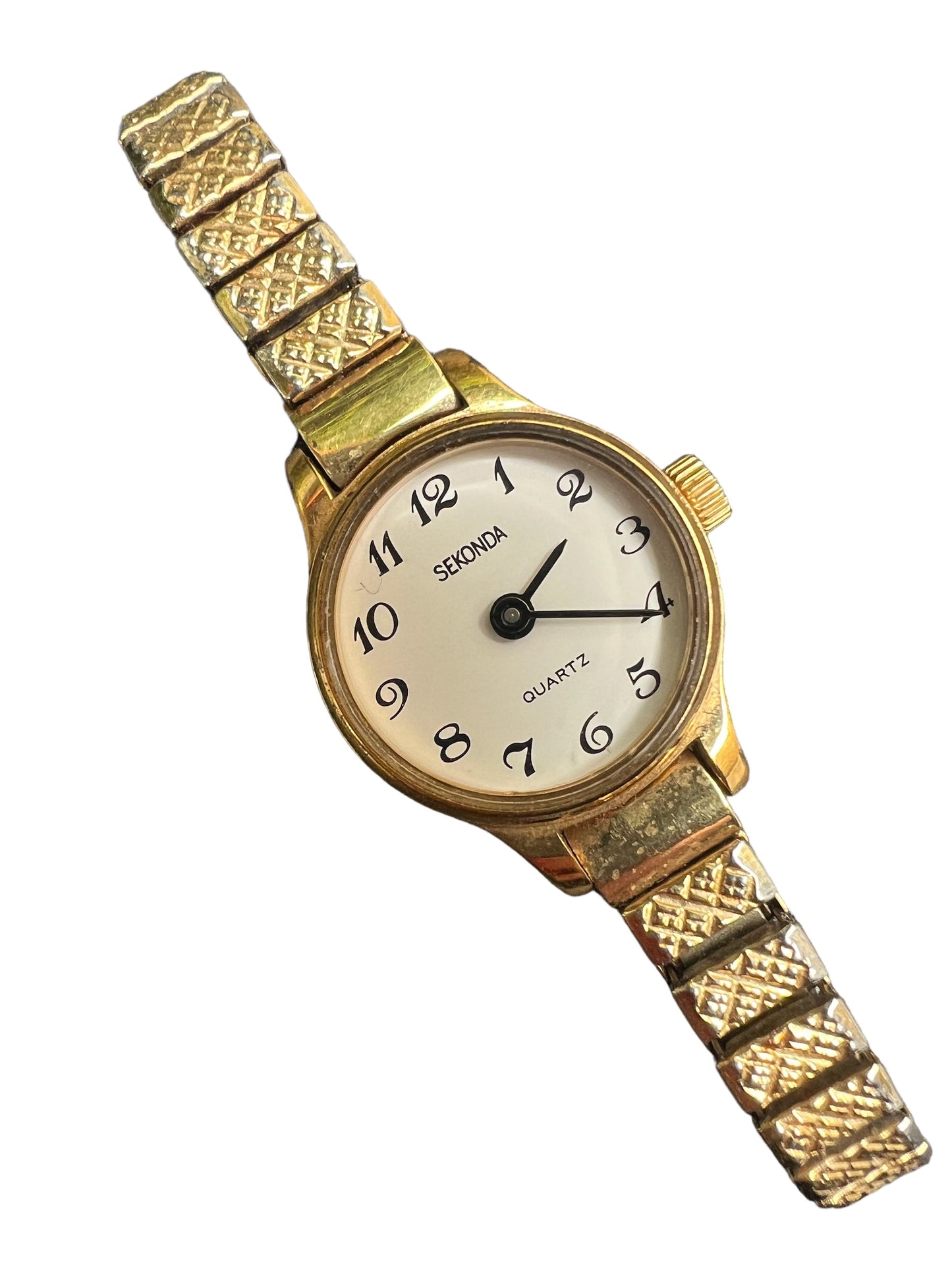 Spectacular Sekonda vintage ladies women’s cocktail  dress watch on stretchy bracelet